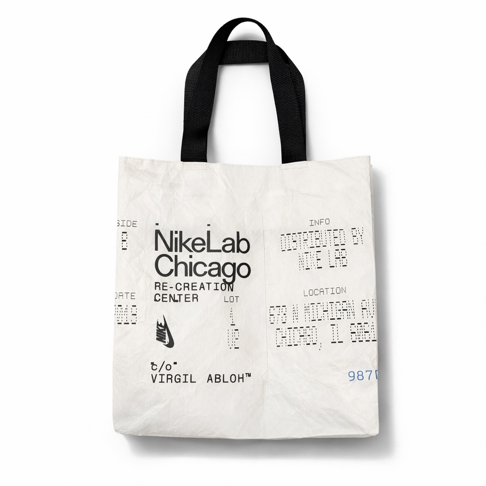 WHITE Nike Lab Chicago Virgil Abloh Limited Time Bag